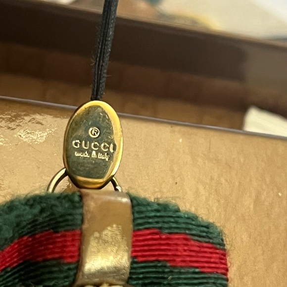 Authentic GUCCI GUCCIOLI Dachshund Dog Key Ring/Charm Strap - Picture 9 of 11